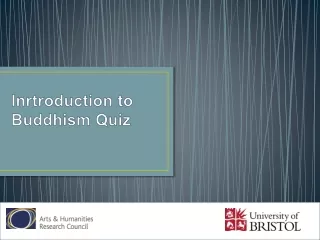 Inrtroduction  to Buddhism Quiz