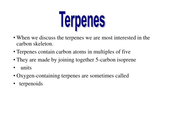 terpenes