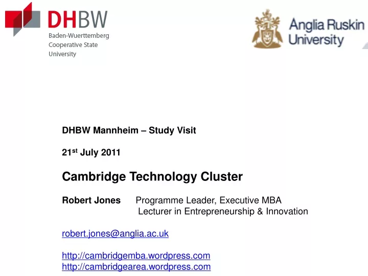 dhbw mannheim study visit 21 st july 2011