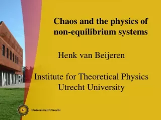 Chaos and the physics of  non-equilibrium systems