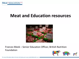 Meat and Education resources