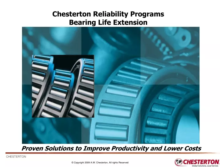 chesterton reliability programs bearing life
