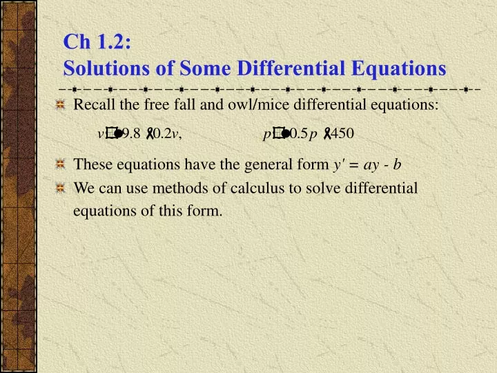 ch 1 2 solutions of some differential equations