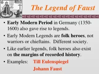 The Legend of Faust