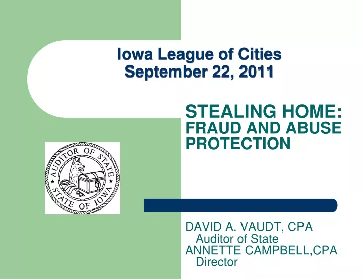 iowa league of cities september 22 2011