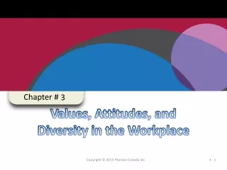 Values, Attitudes, and Diversity in the Workplace