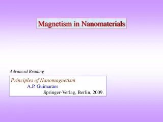 Magnetism in Nanomaterials