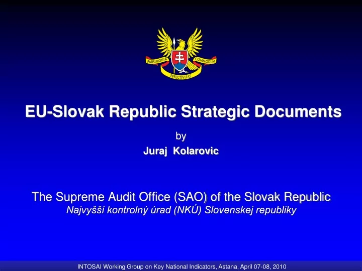 eu slovak republic strategic documents by juraj
