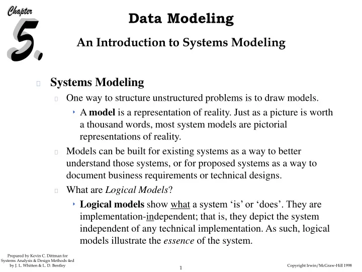 an introduction to systems modeling