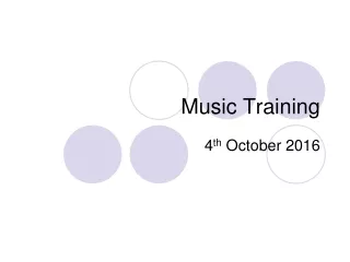 Music Training