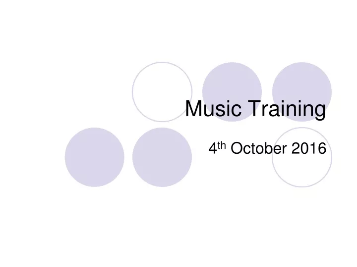 music training