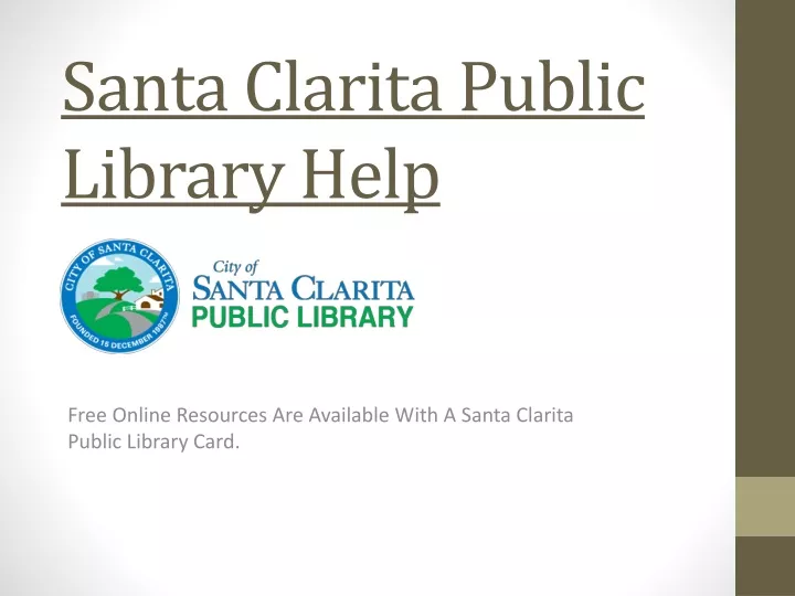 santa clarita public library help