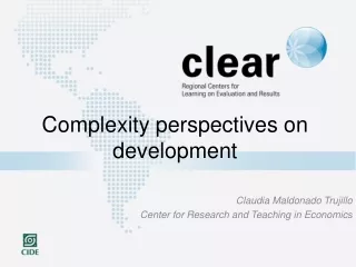 Complexity perspectives on development