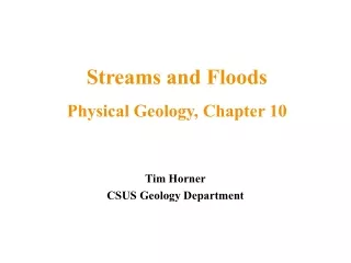 Tim Horner CSUS Geology Department