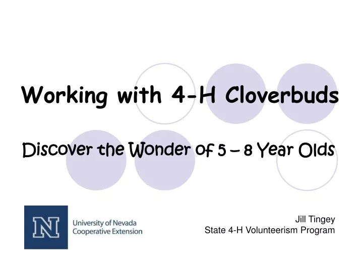 working with 4 h cloverbuds