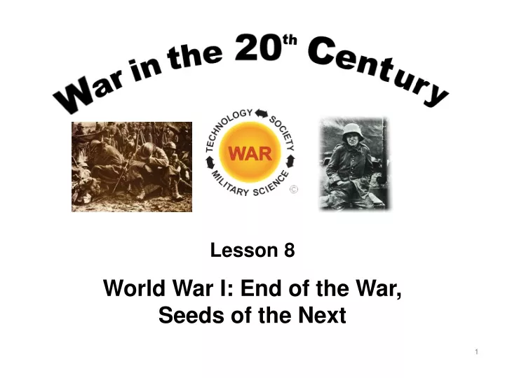 lesson 8 world war i end of the war seeds
