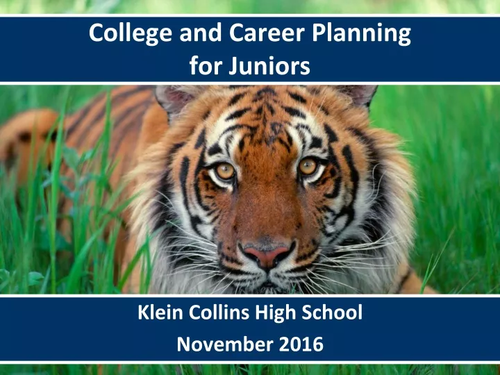 college and career planning for juniors