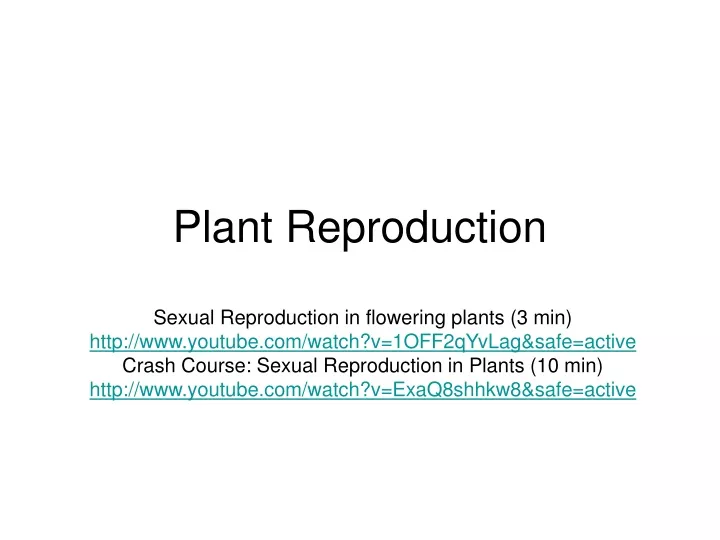 plant reproduction