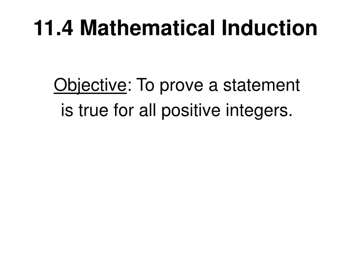 11 4 mathematical induction