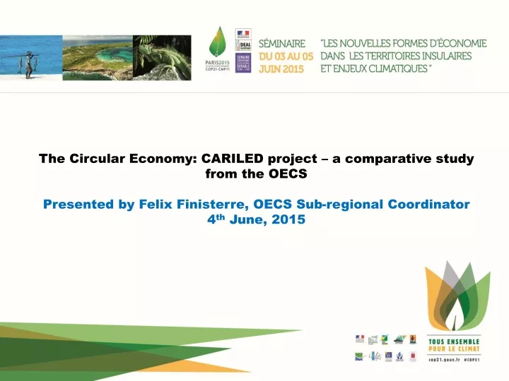 the circular economy cariled project