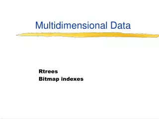 Multidimensional Data