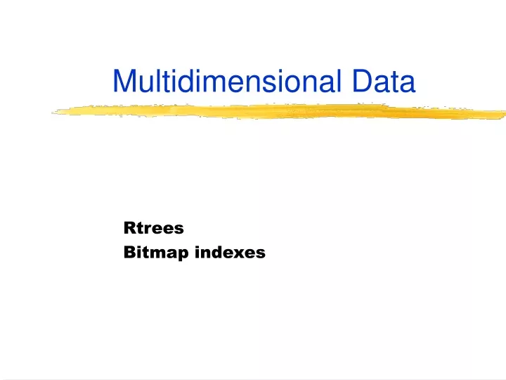 multidimensional data