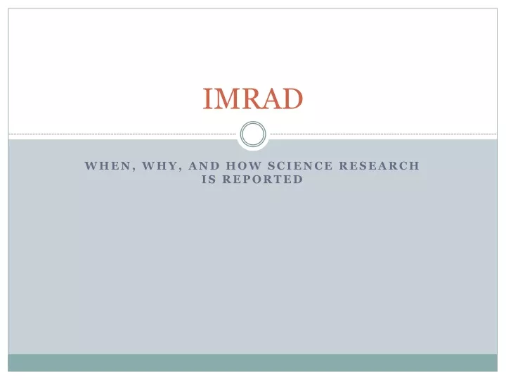 imrad