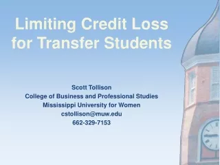 Limiting Credit Loss  for Transfer Students