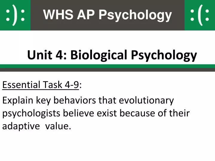 unit 4 biological psychology