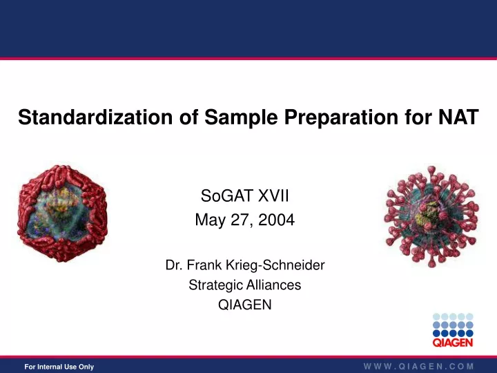 sogat xvii may 27 2004 dr frank krieg schneider strategic alliances qiagen