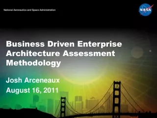 Business Driven Enterprise Architecture Assessment Methodology