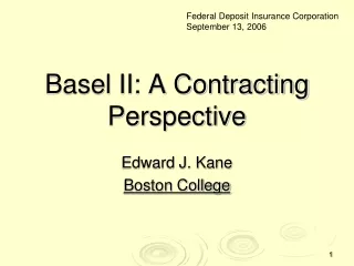Basel II: A Contracting Perspective