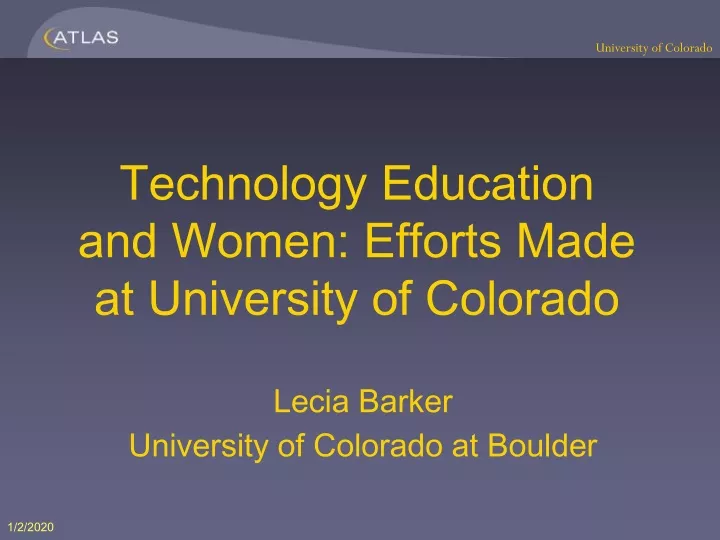 technology education and women efforts made