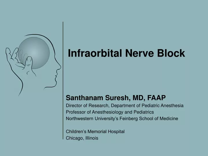 infraorbital nerve block
