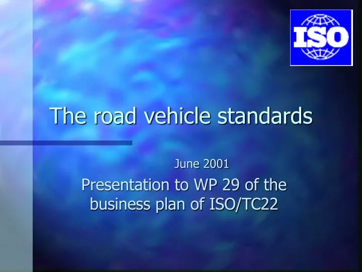 the road vehicle standards