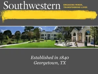 Established in 1840 Georgetown, TX