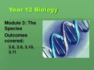 Year 12 Biology