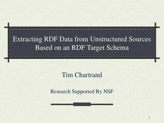 Extracting RDF Data from Unstructured Sources Based on an RDF Target Schema
