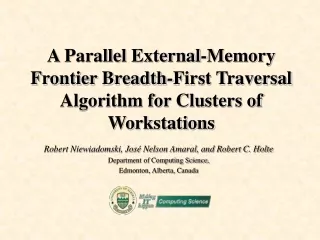 A Parallel External-Memory Frontier Breadth-First Traversal Algorithm for Clusters of Workstations