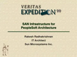SAN Infrastructure for  PeopleSoft Architecture