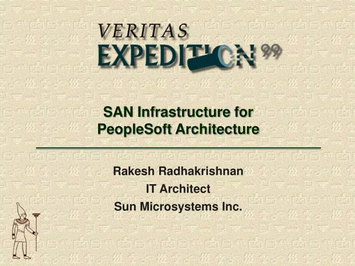 san infrastructure for peoplesoft architecture