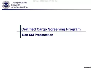 Certified Cargo Screening Program
