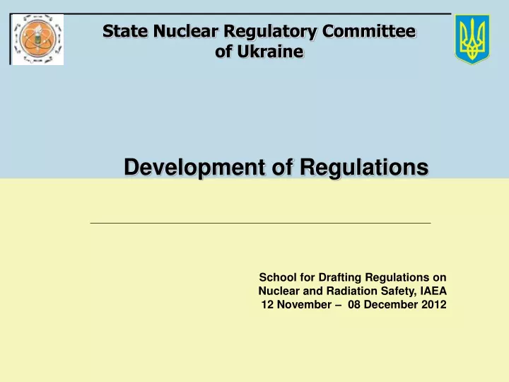 state nuclear regulatory committee of ukraine