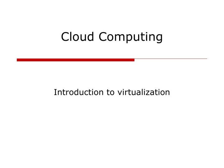 cloud computing