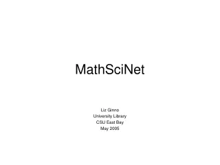 MathSciNet