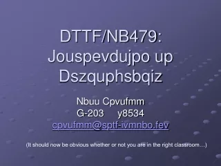 DTTF/NB479:  Jouspevdujpo up Dszquphsbqiz