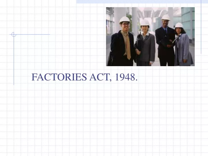 factories act 1948
