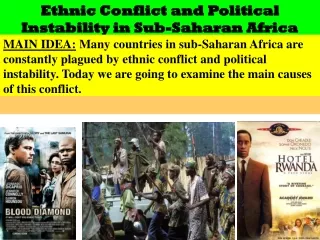 Ethnic Conflict and Political Instability in Sub-Saharan Africa