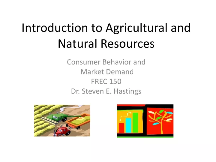 introduction to agricultural and natural resources