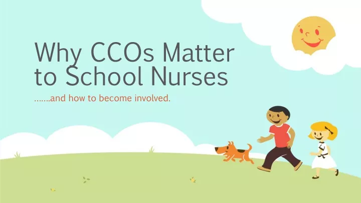 why ccos matter to school nurses